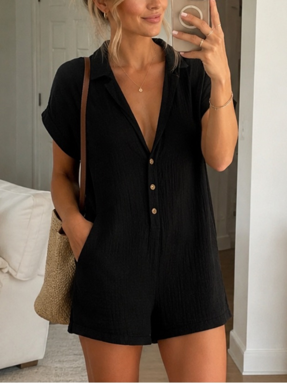 Princess polly gauzy crepe oversized playsuit romper